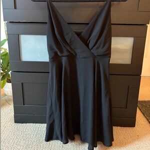 Express cross over V-neck babydoll dress